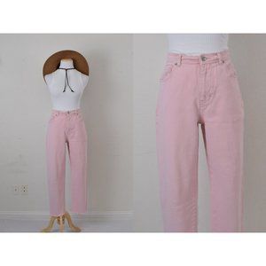 Vintage‎ 90s Pink Cotton/spandex Pants | 32 waist